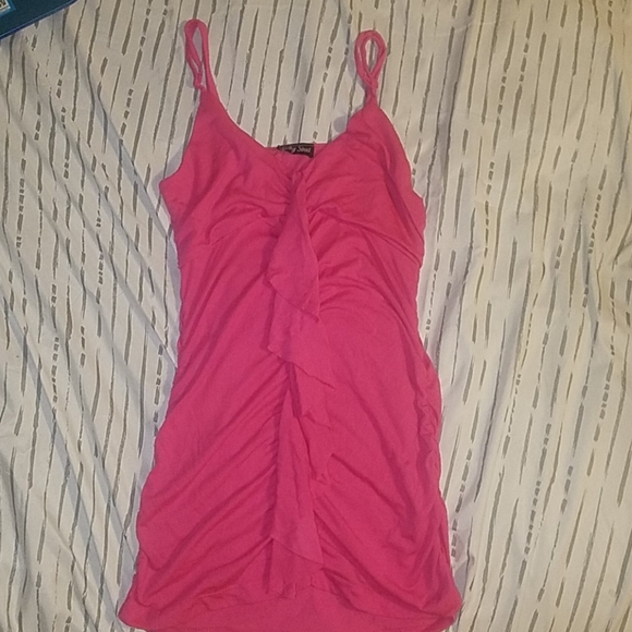 Small Spring Street Pink Ruffle Tank Top - Picture 2 of 6